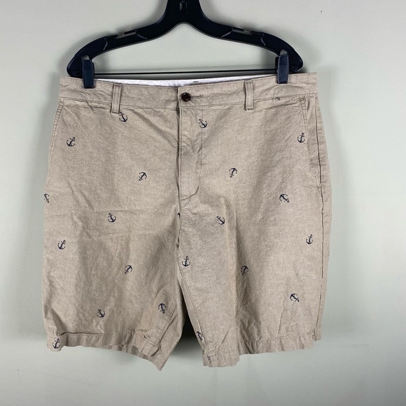 Dockers: Men's Novelty Anchor Print Casual Summer Cargo Shorts Tan Medium - Picture 2 of 5